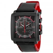 Citizen Men's Eco-Drive AT2215-07E Black Leather Eco-Drive Watch with Black Dial Citizen Men's Eco-Drive AT2215-07E Black Leather Eco-Drive Watch with Black Dial